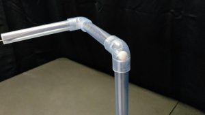 Smart Snake passing thru 6 PVC 90s close up